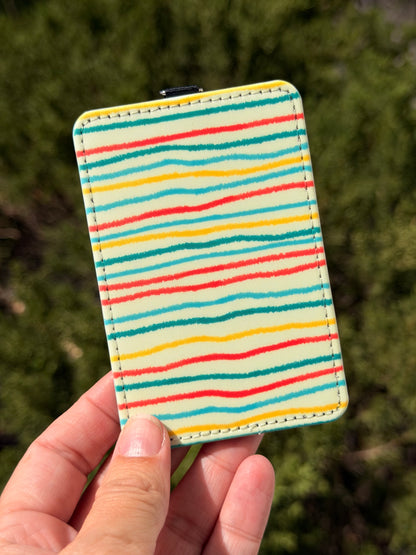 Summer Stripes ID Badge Holder