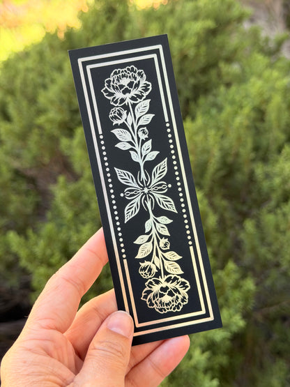 Floral Foiled Bookmark