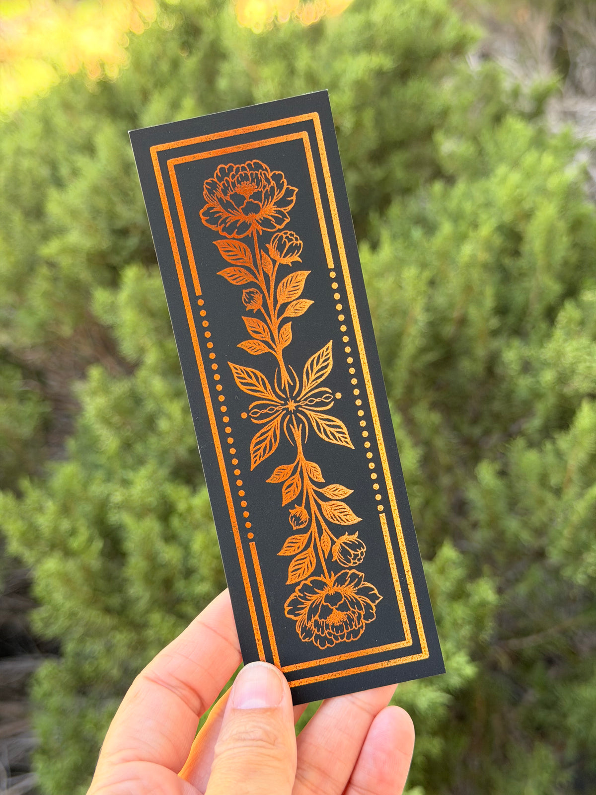Floral Foiled Bookmark