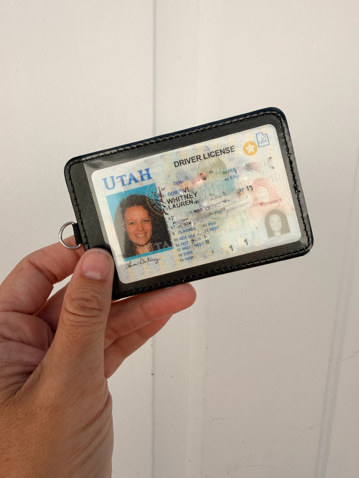 Black Triangle ID Badge Holder