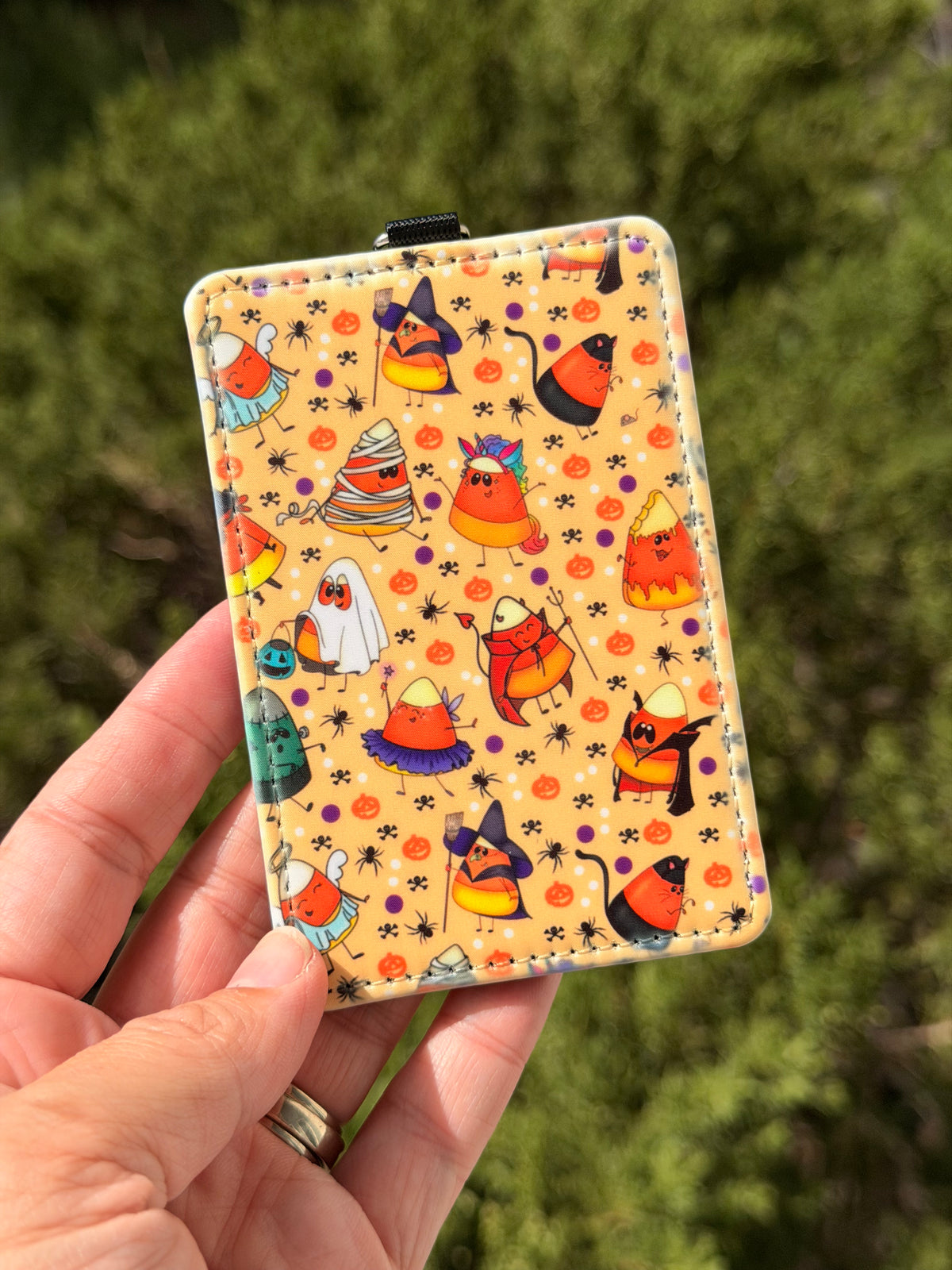 Candy Corn Crew ID Badge Holder