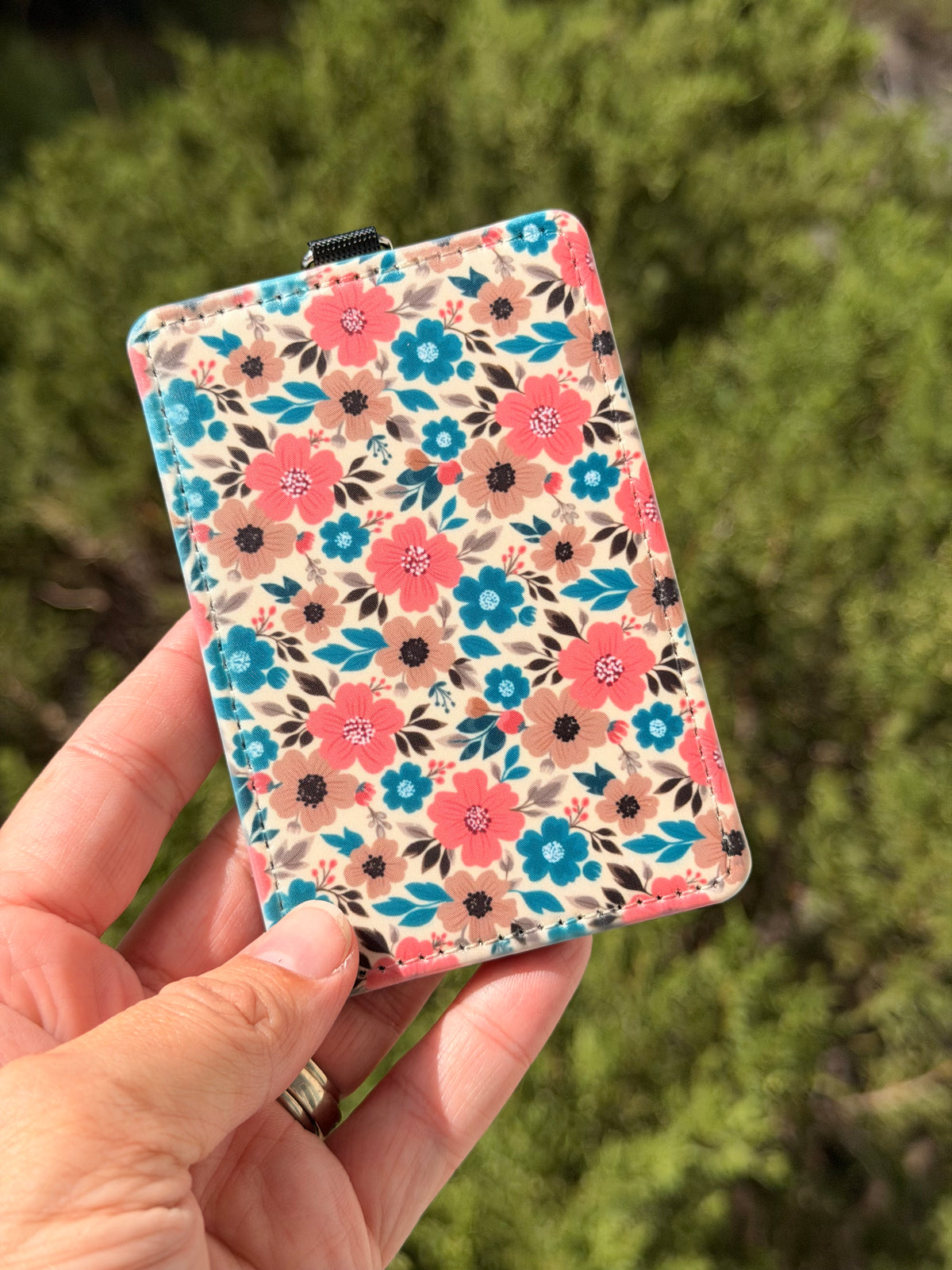 Vintage Floral ID Badge Holder