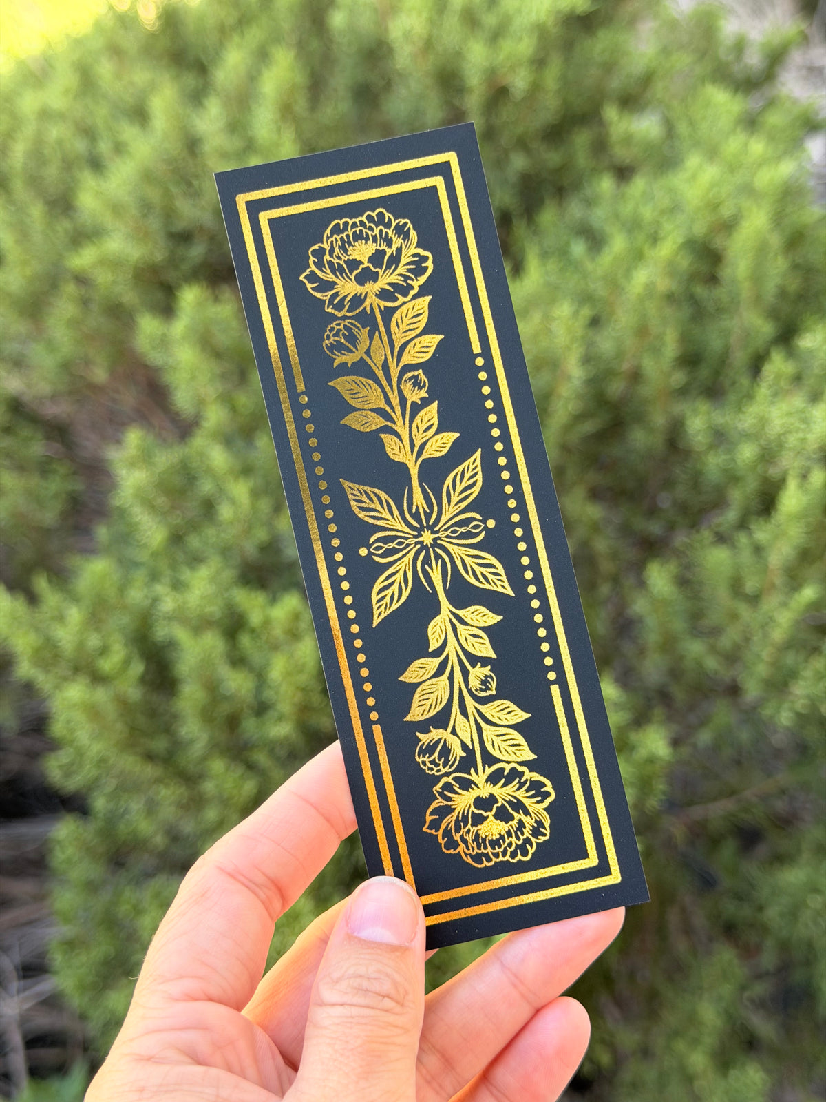 Floral Foiled Bookmark