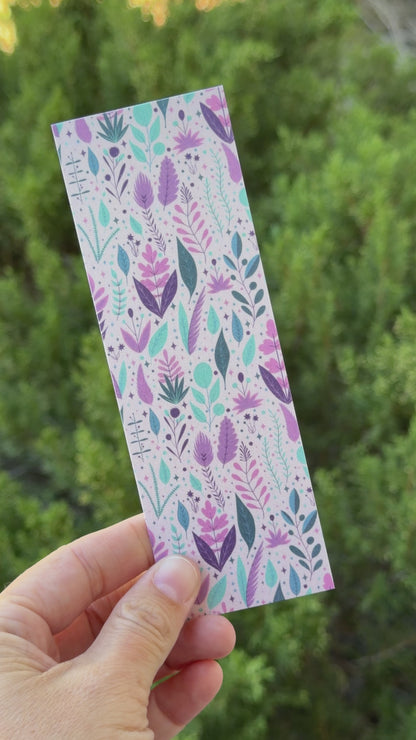 Purple Garden Pearlescent Bookmark