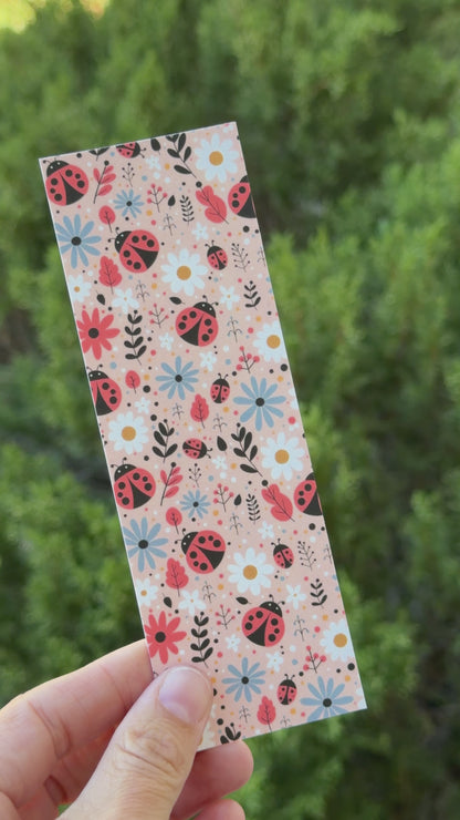 Ladybug Pearlescent Bookmark